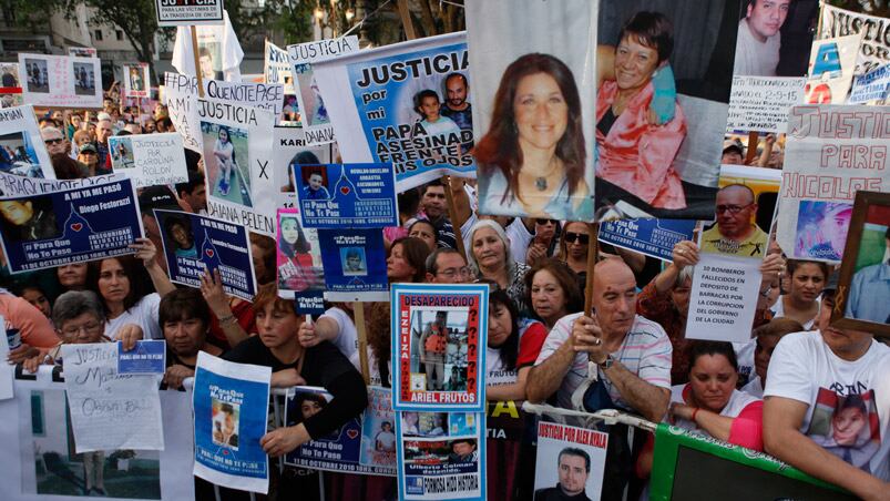 La marcha contra la inseguridad convocada bajo el lema #ParaQueNoTePase. Foto: Infobae.