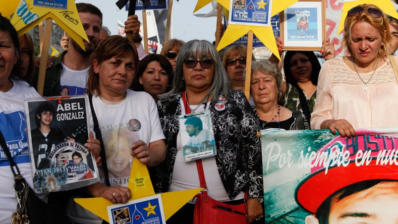 La marcha contra la inseguridad convocada bajo el lema #ParaQueNoTePase. Foto: Infobae.