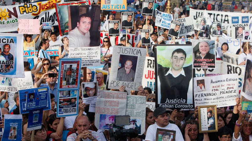 La marcha contra la inseguridad convocada bajo el lema #ParaQueNoTePase. Foto: Infobae.