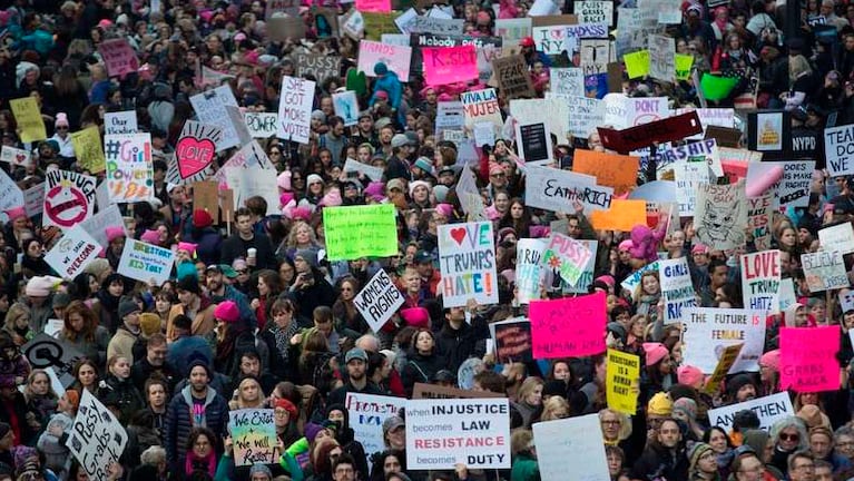 La Marcha de las Mujeres contra Trump.