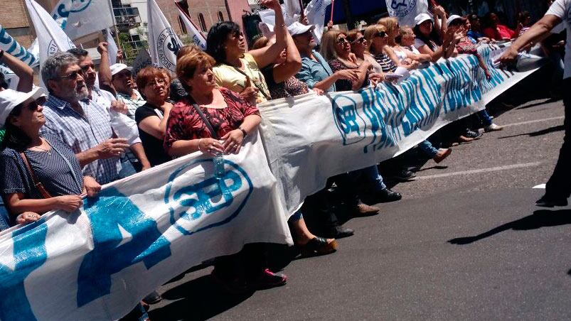 La marcha de protesta del SEP