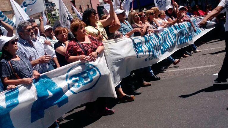 La marcha de protesta del SEP