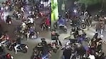 La masa de motos colapsó las calles en barrio Yofre Norte.