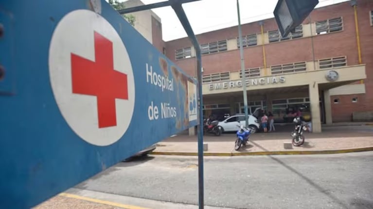 La menor fue trasladada al hospital de niños