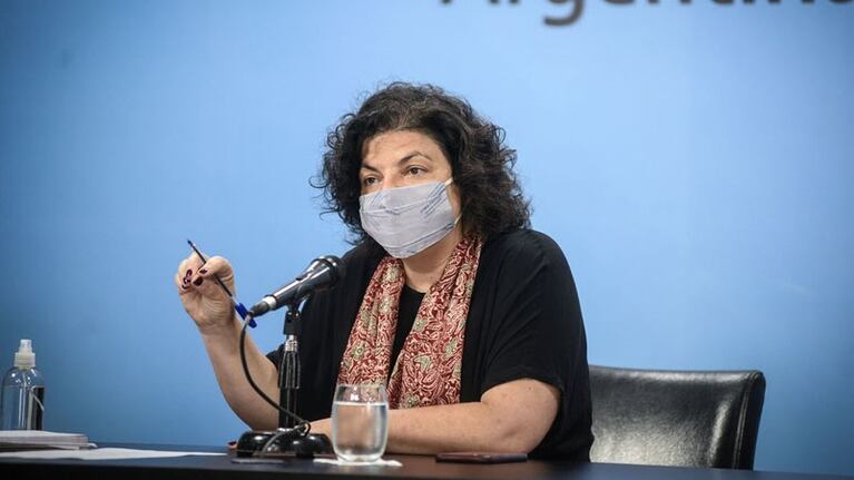 La ministra destacó la campaña de vacunación.