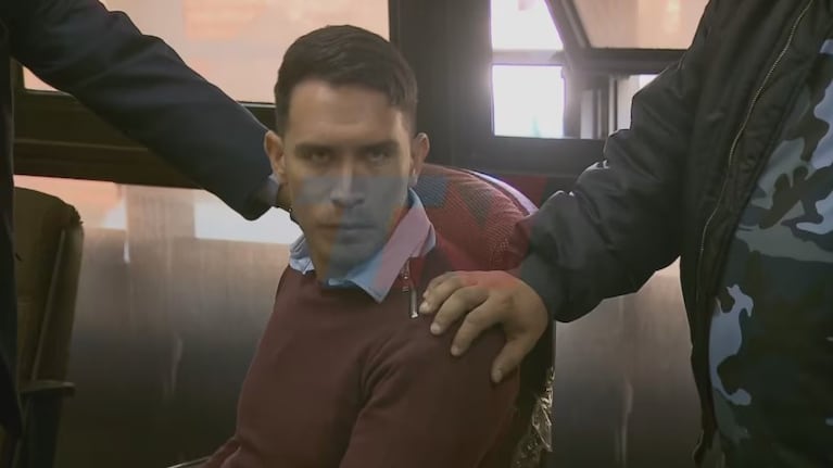 La mirada fulminante de Martínez tras la condena.