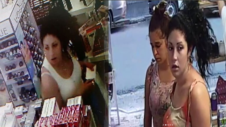 La misma mujer fue filmada robando en dos negocios en pocos días.