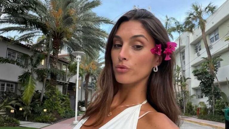 La modelo está alentando a la Selección en el Mundial.