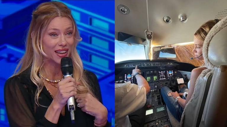 La modelo explicó porque no aplaude a los pilotos de avión. (Fotos: captura El Trece - Instagram/@nikitaneumannoficial) 