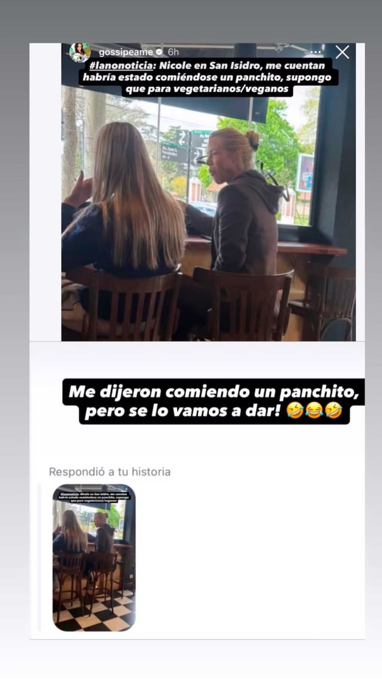La modelo explotó tras la difusión de una foto.