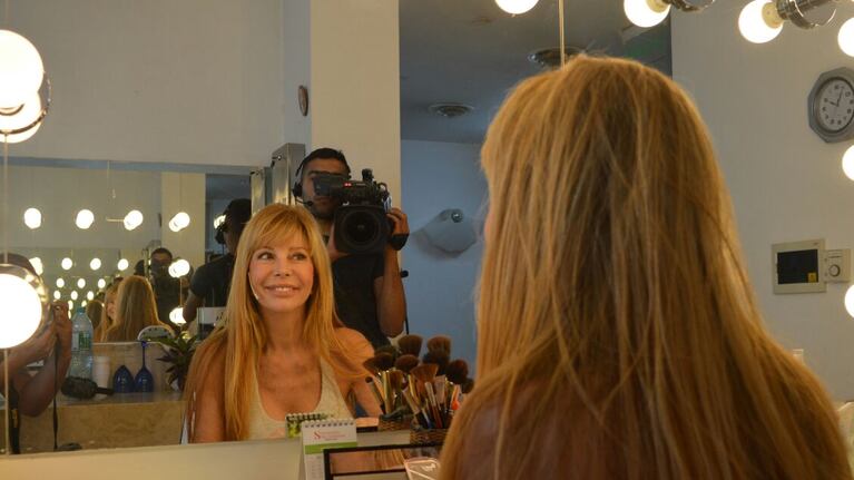 La modelo y actriz paseó su belleza y carisma por El Doce.