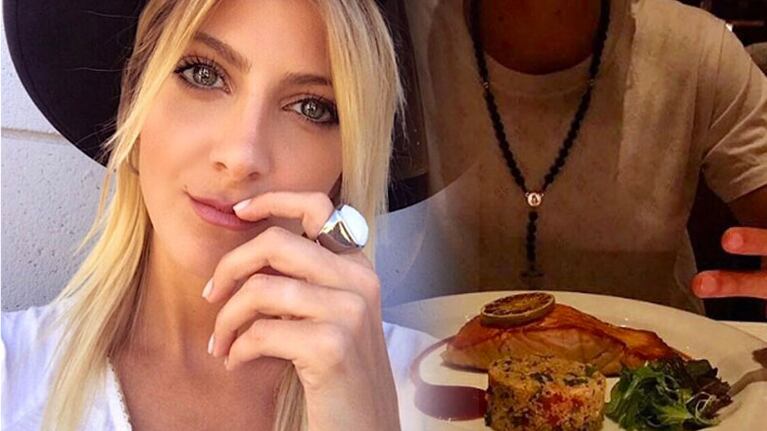 La modelo y su cena romántica junto a Rodrigo Noya.