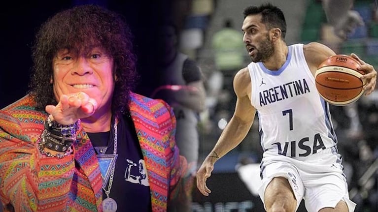 La Mona Jiménez alentó al cordobés Facundo Campazzo.