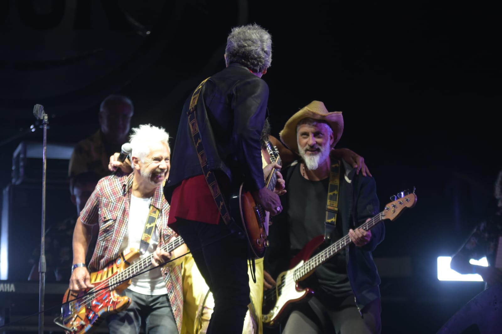 La Mona Jiménez, Micky Rodriguez, Juanse y José Palazzo en Cosquín Rock