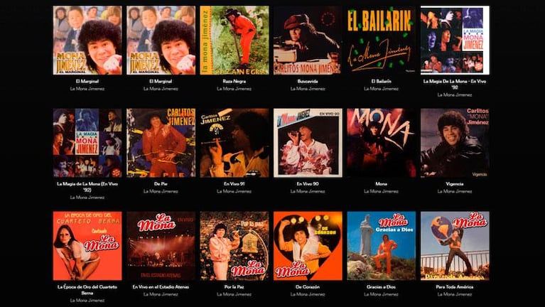 La Mona tiene todos sus discos en Spotify