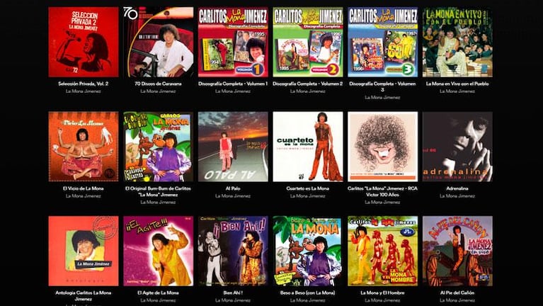 La Mona tiene todos sus discos en Spotify