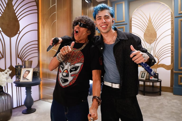 La Mona y Luck Ra juntos en Almorzando con Juana.