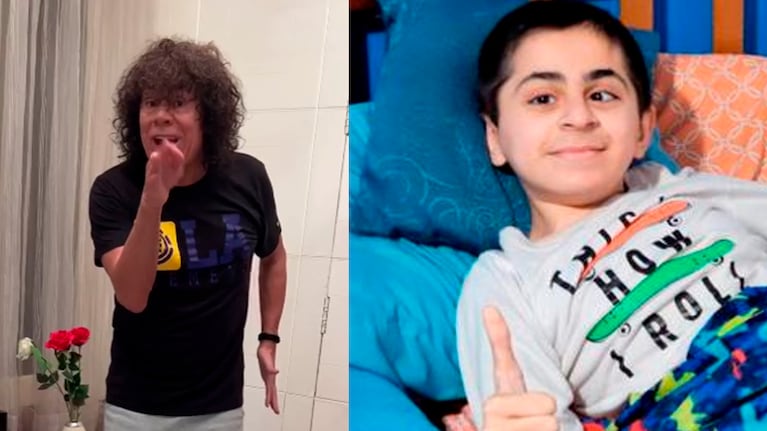 La Mona y su saludo madrugador para Tomi.