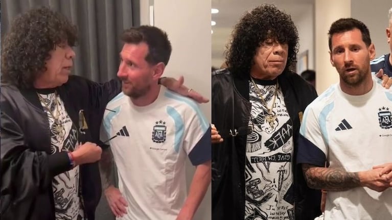 La Mona y un nuevo encuentro con Messi en la previa al segundo partido de la Selección.