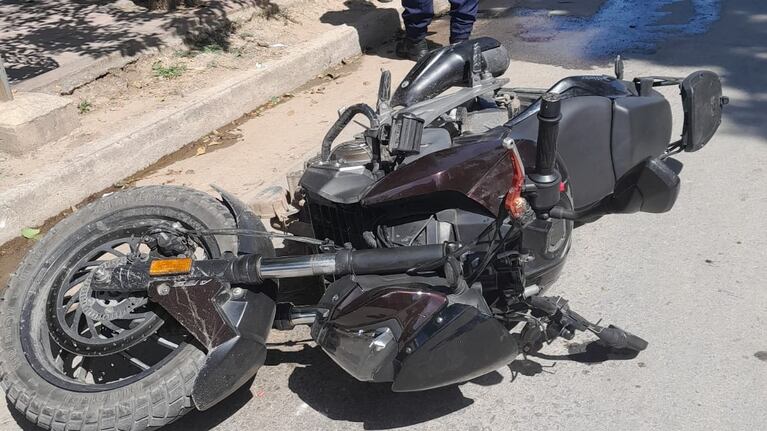 La moto de los delincuentes tenía pedido de secuestro.
