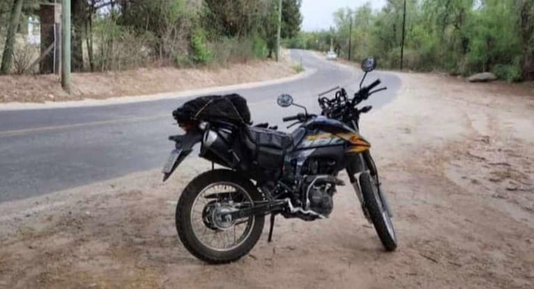 La moto XR 190 que se robaron los ladrones.