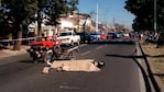 La motociclista murió en el lugar.