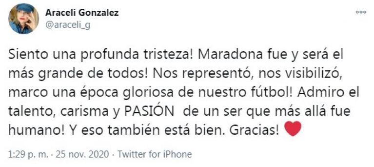 La muerte de Maradona: el dolor de los famosos