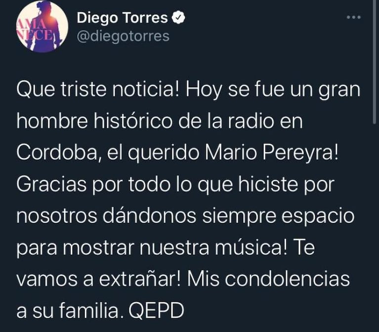 La muerte de Mario Pereyra: el dolor de los artistas