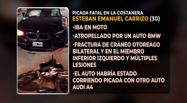La muerte del policía atropellado: dos autos de alta gama corrían una picada