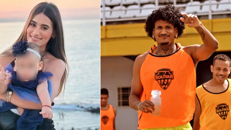 La mujer del jugador salvó a la beba con su cuerpo.