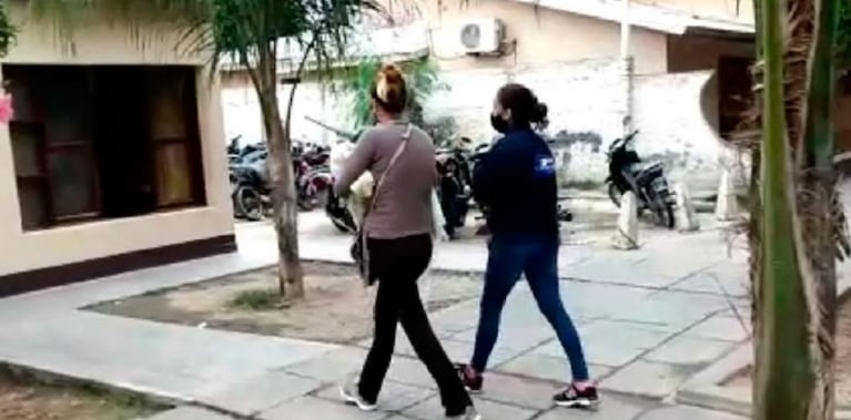 La mujer detenida en Santiago del Estero por maltratar a su bebé.