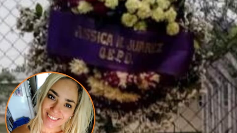 La mujer encontró la corona fúnebre en el jardín al que va su hija.