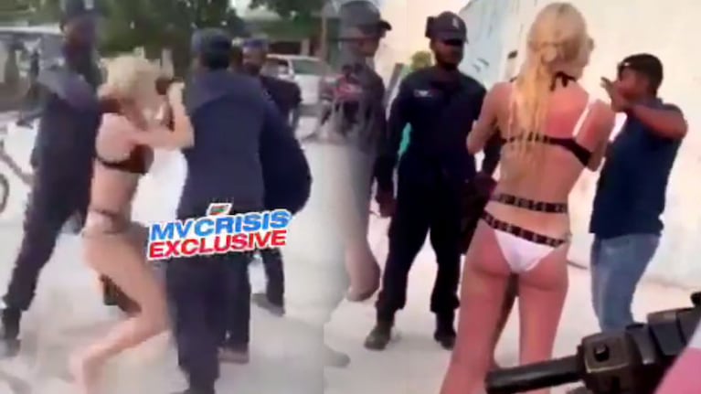 La mujer estuvo arrestada más de dos horas por vestir "inapropiadamente".