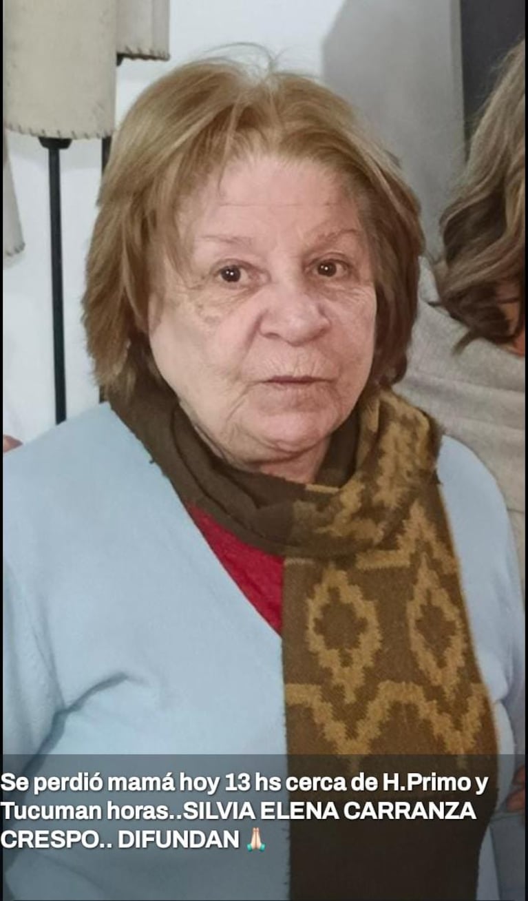 La mujer que desapareció en Córdoba este miércoles a la siesta en la zona de Capitalinas.