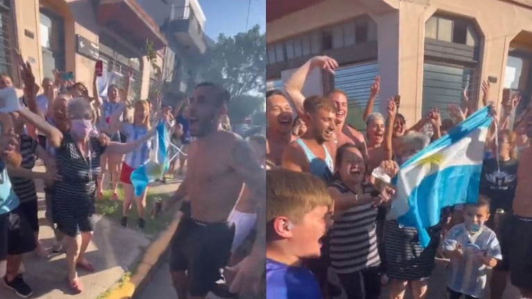 La mujer se convirtió un símbolo de los festejos en su casa de Liniers.