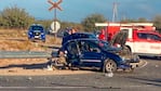 La mujer y su beba iban en el Peugeot 206.