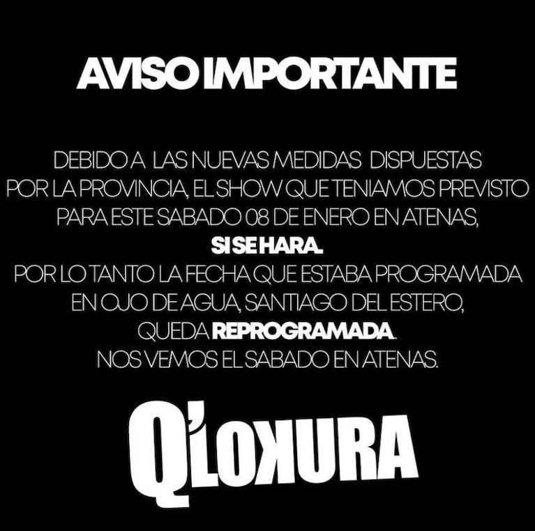 La Municipalidad de Córdoba aclaró que no habilita shows masivos