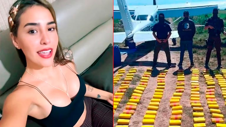 La "narcomodelo" fue detenida luego del aterrizaje de emergencia de una avioneta cargada con droga.