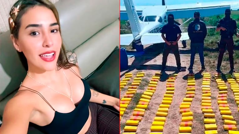 La "narcomodelo" fue detenida luego del aterrizaje de emergencia de una avioneta cargada con droga.