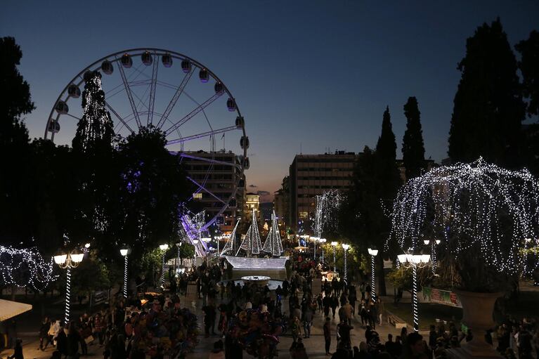 La Navidad en Atenas, Grecia.