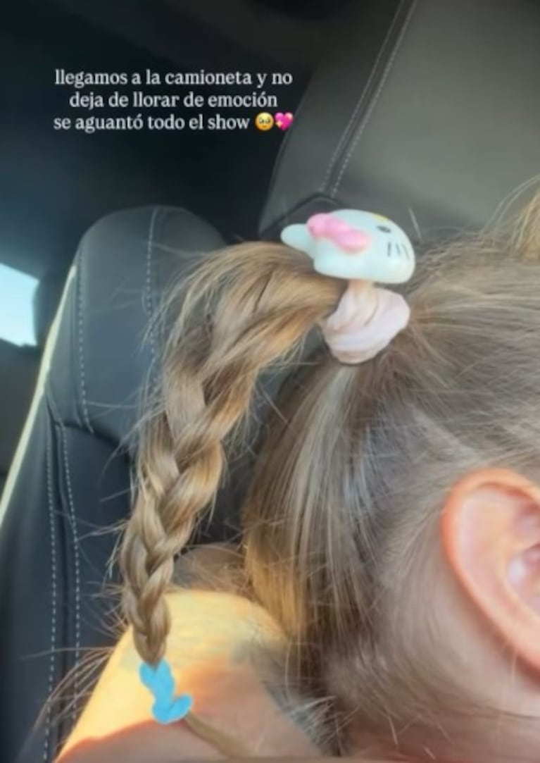 La nena cumplió un sueño.