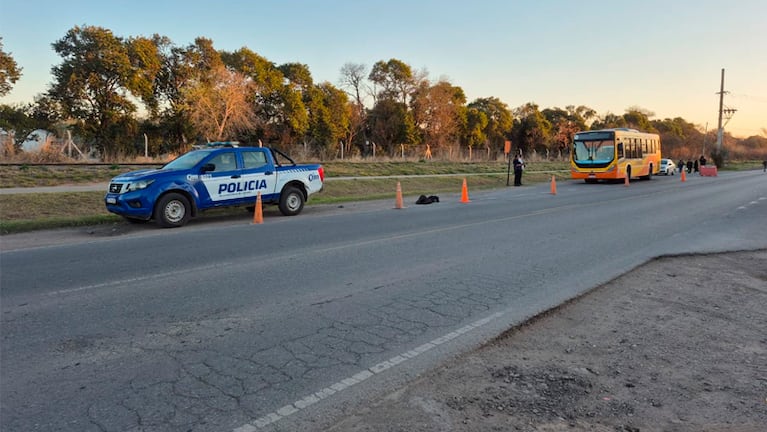 La nena fue atropellada después de bajar de un colectivo. Foto: Pablo Olivarez / El Doce.