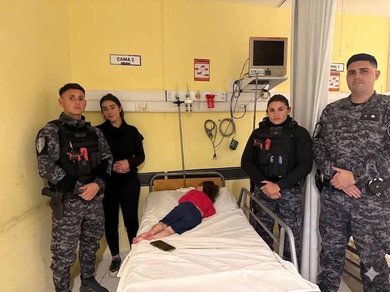 La nena fue salvada a tiempo.
