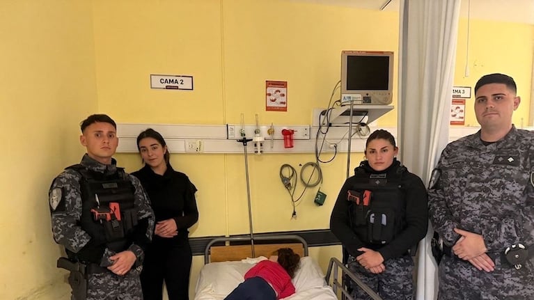 La nena fue salvada a tiempo.
