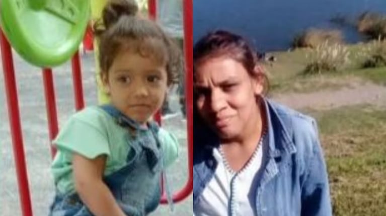 La niña fallecida y su madre investigada ( Gentileza TN)