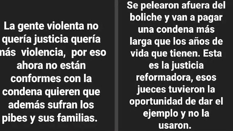 La novia de Thomsen apuntó contra la familia y los amigos de Báez Sosa