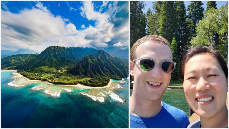 La nueva compra de Mark Zuckerberg: adquirió 242 hectáreas en Hawái