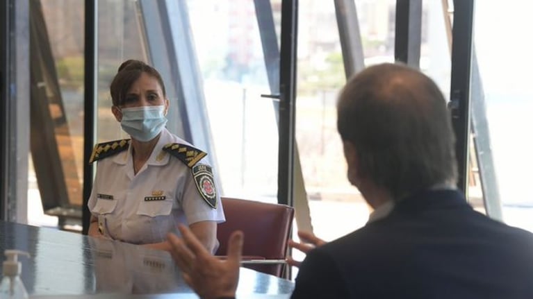 La nueva jefa se reunió con Schiaretti el sábado.