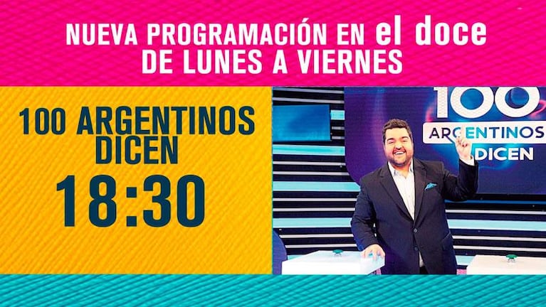 La nueva programación de las tardes de El Doce