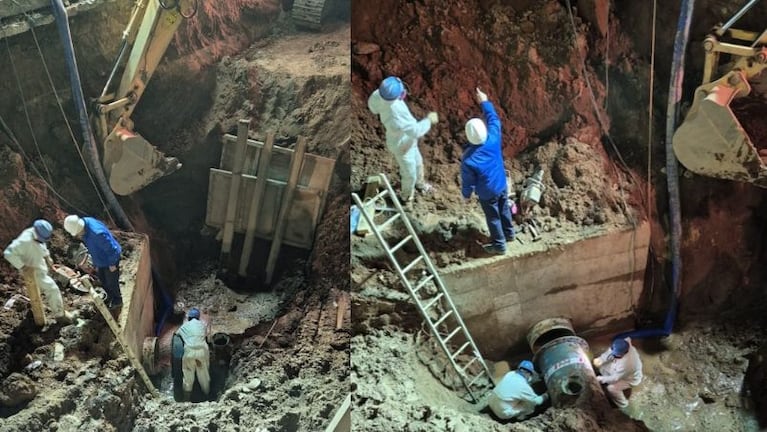 La obra en el Tropezón afectó el suministro de aguas de más de 100 barrios de Córdoba capital.